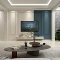 Elegant Modern Living Room Interior With Sofa Armchairs Coffee Table Area Rug And Stone Wall