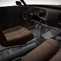Rusty Vintage Muscle Car Modified With Hood Mounted Supercharger And Worn Exterior Design