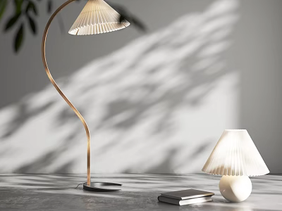 Modern lighting combination floor lamp 3d model