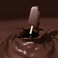 Ice cream chocolate e-commerce display 3d model