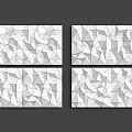 Modern Wall Panels With Geometric Patterns For Interior Decoration 3d model