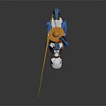 Modern game character Don Quixote Ranger Ronin 3d model