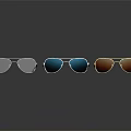 Stylish Sunglasses With Metal Frames Various Lens Colors Reflective Surfaces And Trendy Designs