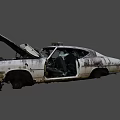 Destroyed car 3d model