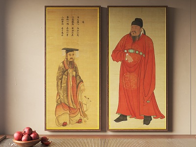 New Chinese Decorative Painting Figure Hanging Painting The Emperor Portrait model