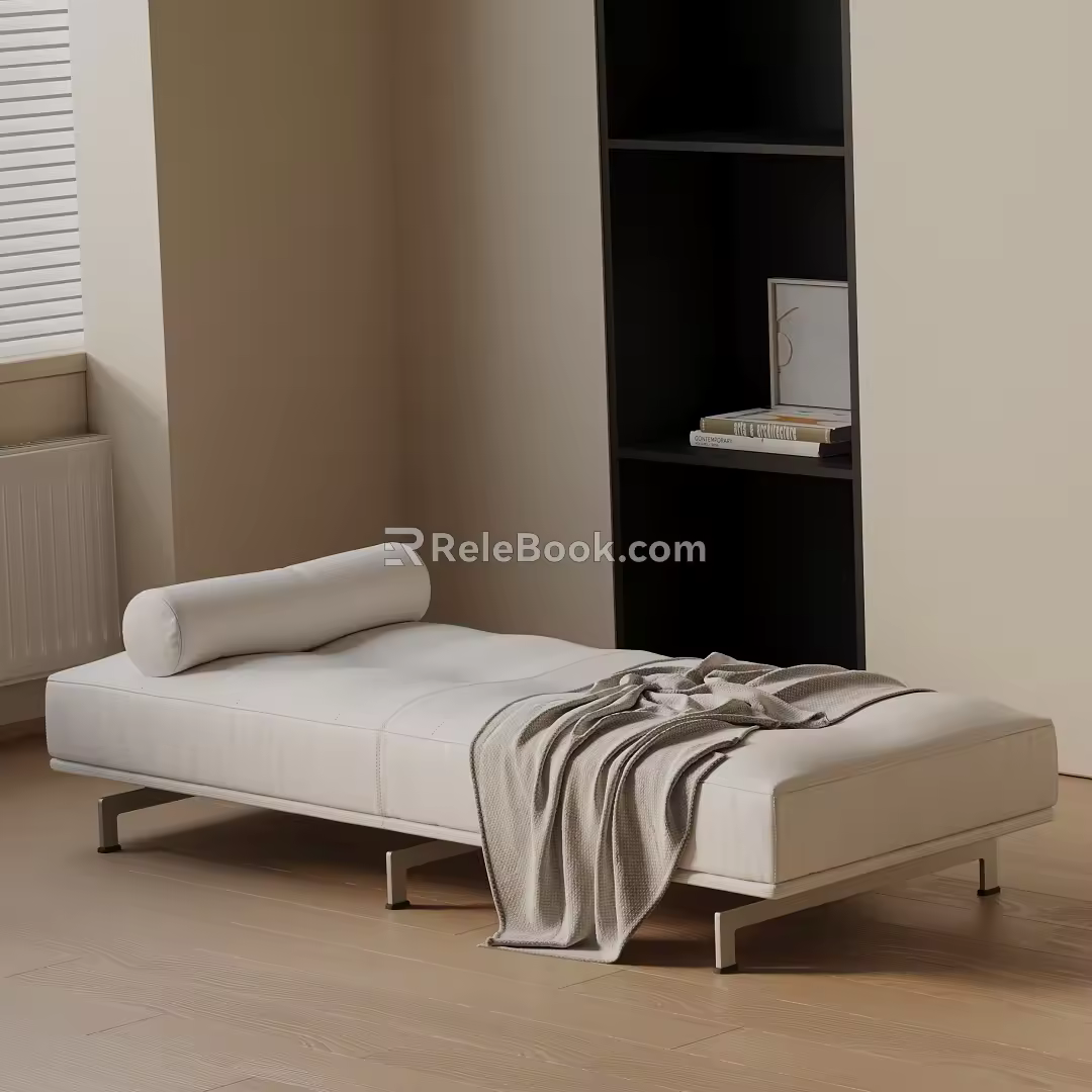 Modern shoe changing stool 3d model