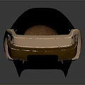 Black Copper Brown Helmet With Unique Design And Metal Accents