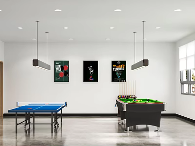 Modern Billiards Room Billiards 3d model