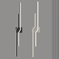 Modern Minimalist Wall Lamps With Sleek Metal Frame And Soft Glow On Beige Wall