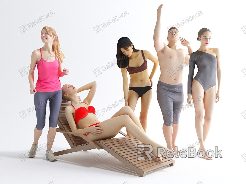 Modern Multiplayer Character Sport Woman model