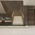 modern elevator hall elevator car 3d model