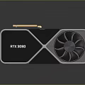 High Performance NVIDIA RTX 3090 Graphics Card With Cooling Fan And Sleek Design 3d model