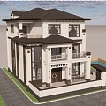 New Chinese Villa 3d model