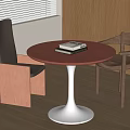 Modern Middle Ancient Style Casual Table and Chair Dining Table and Chair 3d model