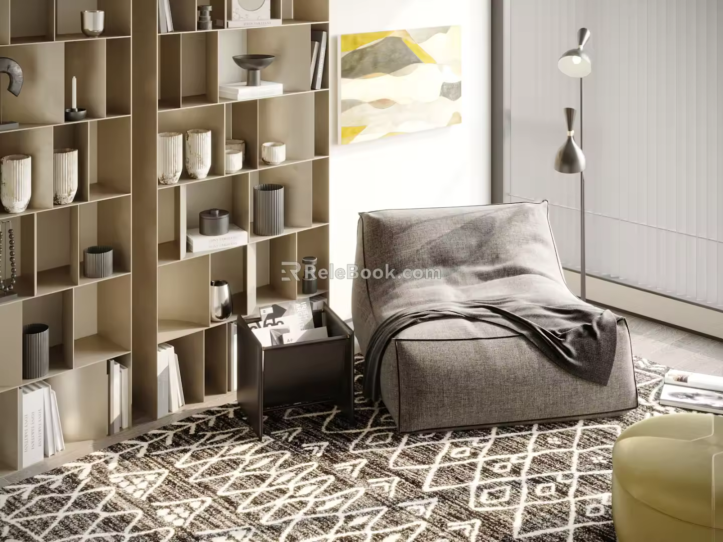 Modern Lazy Sofa 3d model