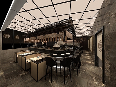 Modern Sushi Restaurant model