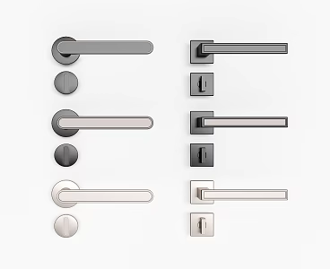 Modern Door Handle 3d model