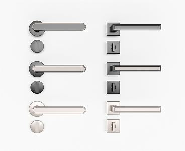 Modern Door Handle 3d model