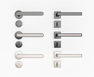 Modern Door Handle 3d model