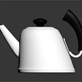 Stainless Steel Kettle with Black Handle Modern Design for Home Use