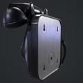 Vintage Black Rotary Dial Telephone Classic Daily Electrical Appliance With Retro Design