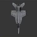 Modern Military Fighter Jet Featuring Detailed Wing Structure And Cockpit Design