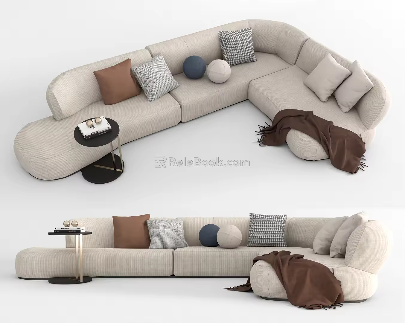 Modern Multiplayer Sofa Corner Sofa 3d model