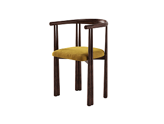 New Chinese style single chair 3d model