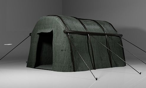 Military Tent Camping 3d model