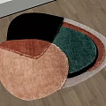 Modern shape carpet abstract shaped carpet 3d model