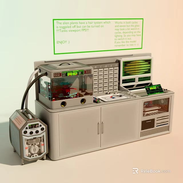 Advanced Multifunctional System For Professional And Home Use With Compact Design And Display Panel 3d model 