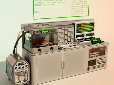 Advanced Multifunctional System For Professional And Home Use With Compact Design And Display Panel 3d model