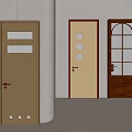 Elegant Brass Doors With Various Glass Panel Designs For Interior Spaces