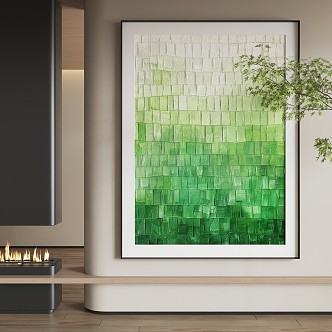 Hanging Painting Decorative Painting Abstract Painting 3d model