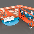 Activities US Chen Online Red Card Point 3d model