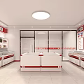 Supermarket Grocery Beef Specialty Store Featuring Premium Selective Beef No Additives And Red Display Counters