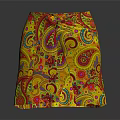 Vibrant Colorful Patterned Summer Shorts For Casual Wear With Paisley Design