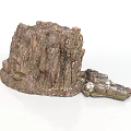 Wood Stone Decorative Craft With Natural Textured Surface And Miniature Design