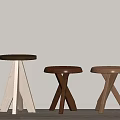Modern Stool Single Stool 3d model