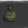 Grenade Smoke Bomb Flash Bomb High Explosive Bomb Tear Bomb Grenade Simple Model Grenade Low Model Low Face Number Grenade Game Grenade Video Level Realistic 3d model