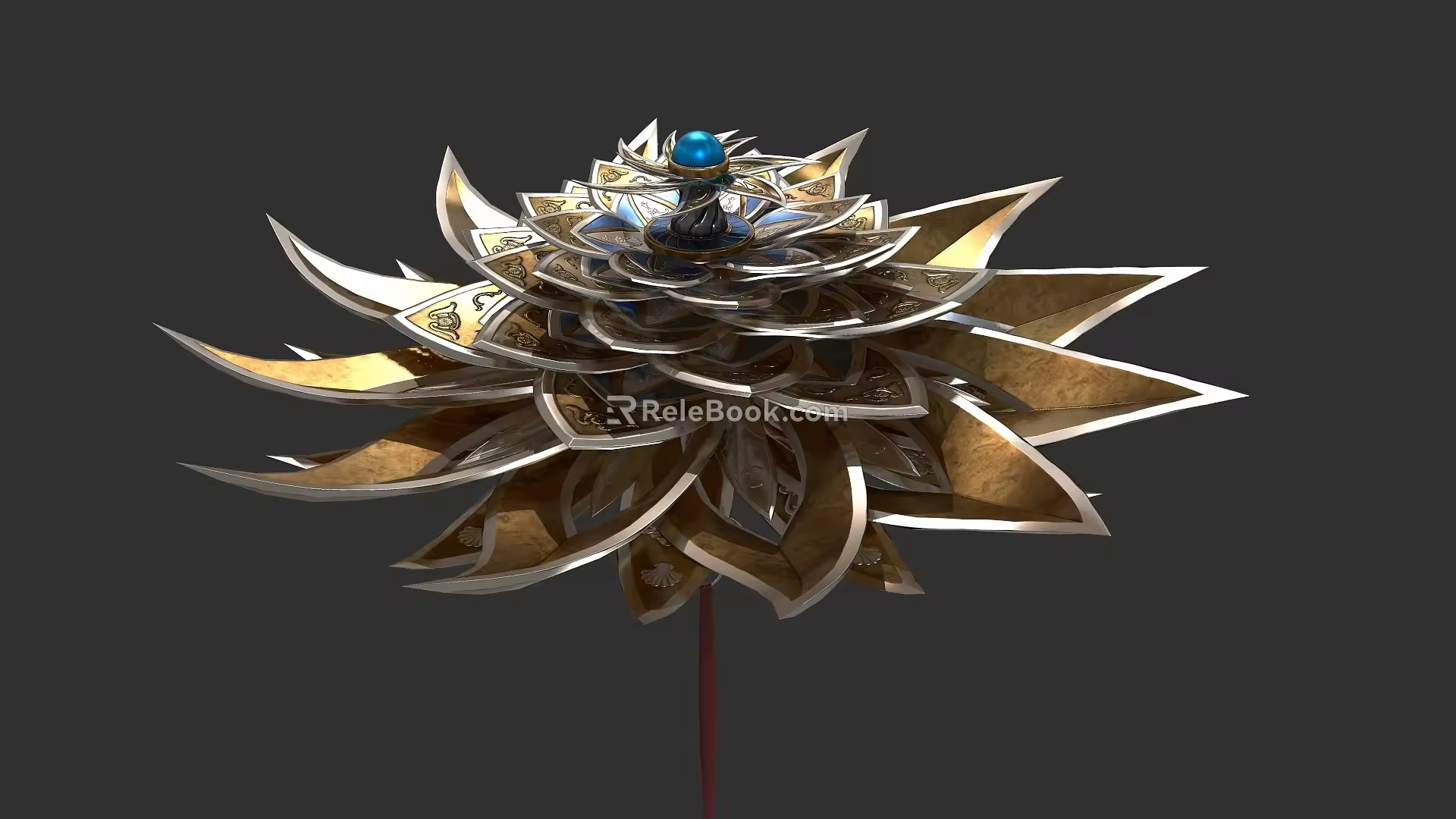 Hidden Weapon Lotus Weapon New Buddha Anger Tang Lotus Tangmen Hidden Weapon Realistic Dart Hidden Weapon Cold Weapon Lotus Hidden Weapon 3d model