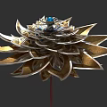 Hidden Weapon Lotus Weapon New Buddha Anger Tang Lotus Tangmen Hidden Weapon Realistic Dart Hidden Weapon Cold Weapon Lotus Hidden Weapon 3d model