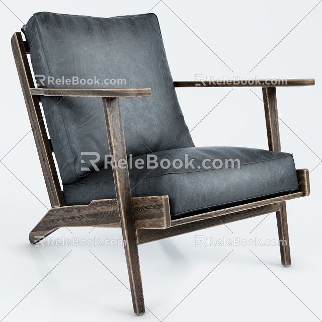 Sofa Single Sofa Seat Casual Sofa Single Chair 3d model