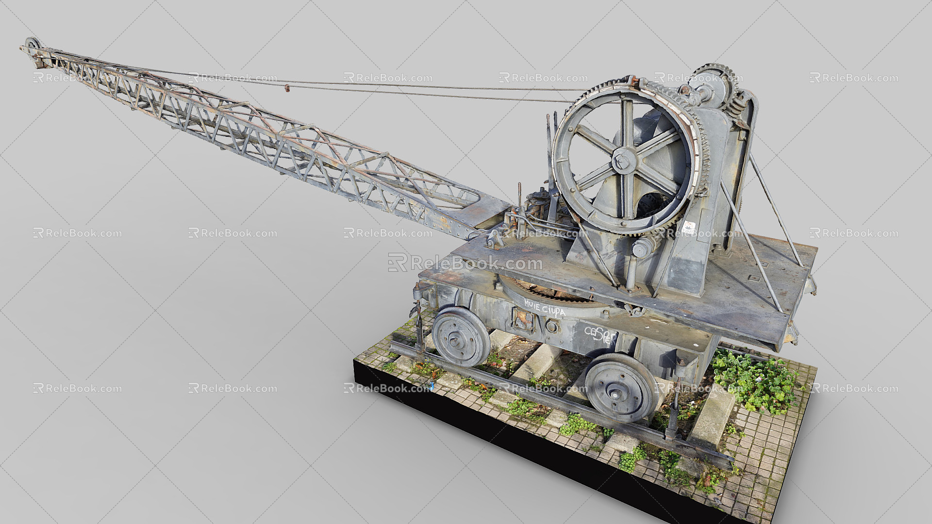 Industrial LOFT crane wharf road crane 3d model