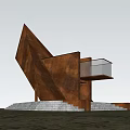 Industrial LOFT Viewing Platform Viewing Platform Viewing Platform Viewing Too Landscape Structure Landscape Rest Building Pavilion Restaurant 3d model