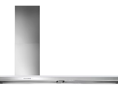 Modern Stainless Steel Range Hood Kitchen Appliance with Sleek Design 3d model