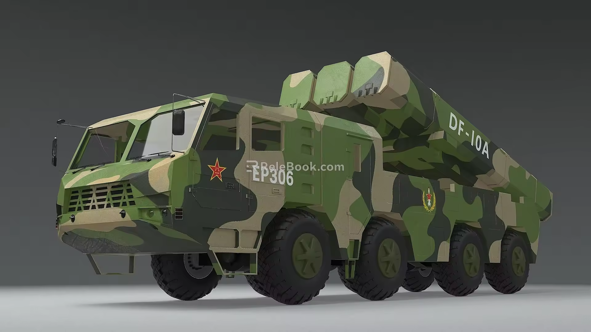 Dongfeng 10A Dongfeng 10A cruise missile DF10A CJ10A sword 10 cruise missile CJ 3d model