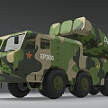 Dongfeng 10A Dongfeng 10A cruise missile DF10A CJ10 CJ10A sword 10 cruise missile CJ 3d model