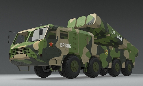 Dongfeng 10A Dongfeng 10A cruise missile DF10A CJ10A sword 10 cruise missile CJ 3d model