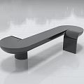 Public Chairs Modern Design With Curved Lines And Black Sleek Contemporary Style